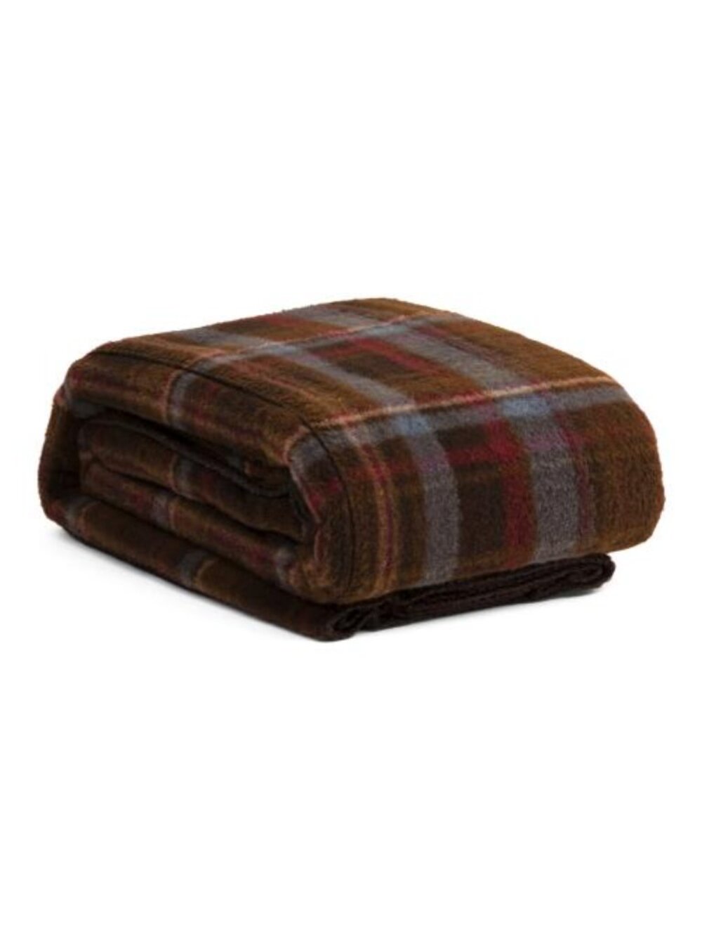 NATE BERKUS Plaid Faux Cashmere Blanket - Picture 2 of 3